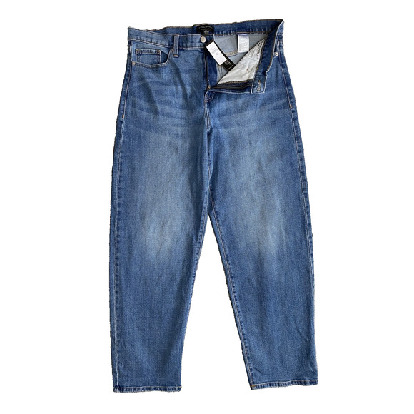 Banana Republic Jeans Womens Size 14 TALL NEW Barrel Jean High Rise Casual Denim - Picture 9 of 9